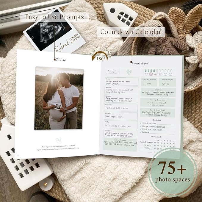 Lanpn My Pregnancy Journal Memory Book - Image 5