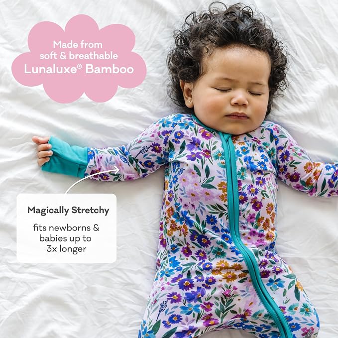 Little Sleepies Pajamas for Baby Boys & Girls, Viscose from Bamboo Baby Pajamas - Image 3