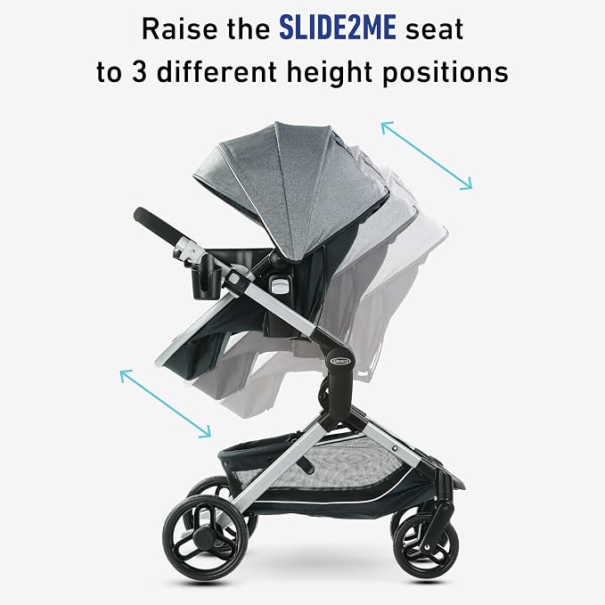 Graco Modes Nest Travel System, 3-in1 Modular Carseat Stroller Combo, - Image 2