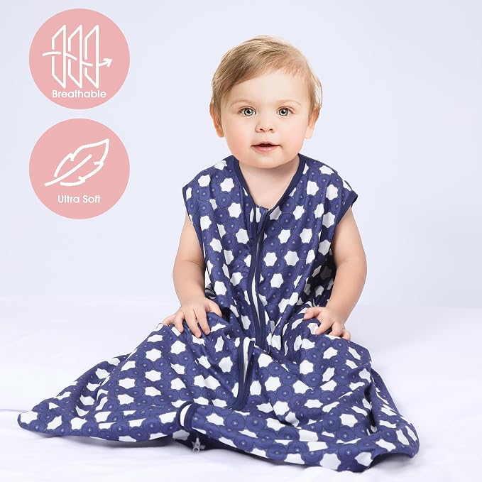 Baby Sleep Sack 12-18 Months 3 Pack Baby Wearable Blanket 100% Rayon Cotton - Image 2