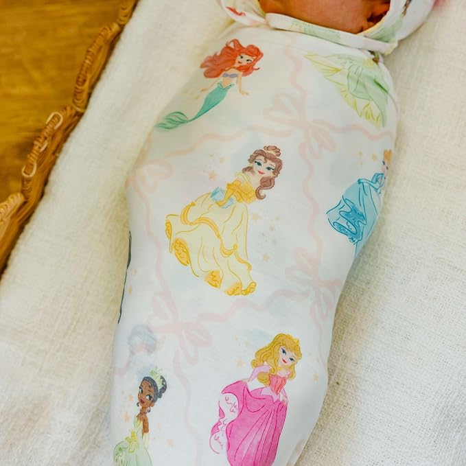 Copper Pearl Large Premium Knit Baby Swaddle Receiving Blanket Disney Princess - Image 4