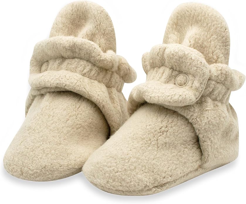 Zutano Unisex Fleece Baby Booties, Two Snap Closure, Newborn to 24 Months by Zutano