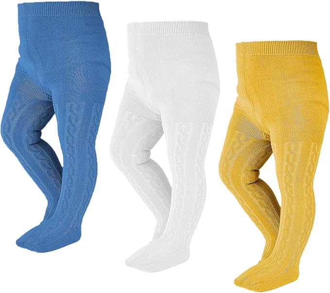 EPEIUS Baby Girl Tights Thick Cable Knit Leggings Stockings Cotton Pantyhose by EPEIUS