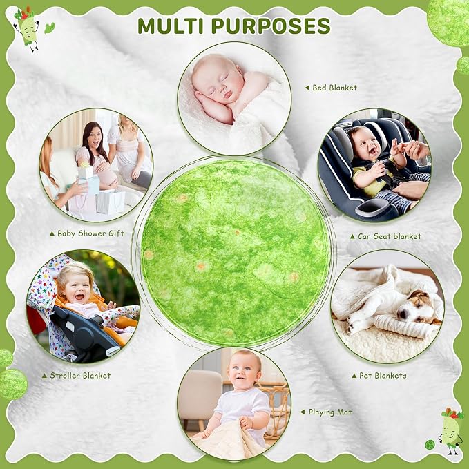 Spinacia Blanket Baby, Newborn Toddler, 285 GSM Soft Flannel Wearable Wrap - Image 4