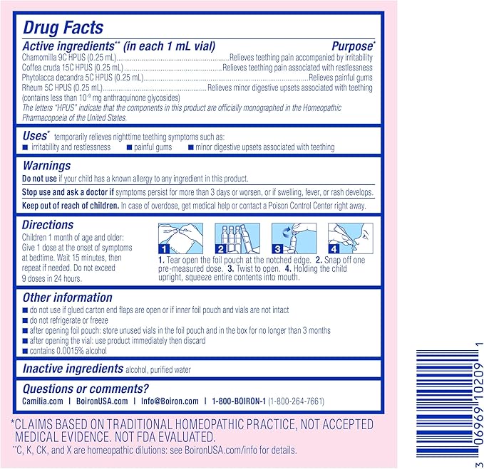 Boiron Camilia Bedtime Liquid Doses - Image 6