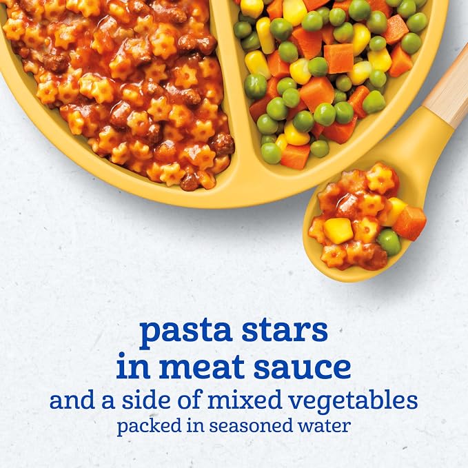 Gerber Toddler Food, Pasta Stars in Meat Sauce, Mealtime - Image 3