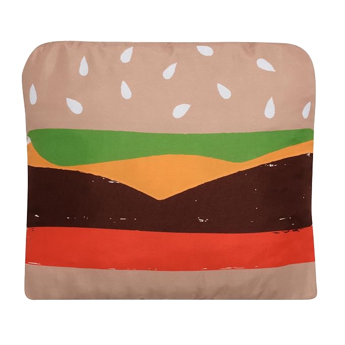 Lambs & Ivy Interactive 2-n-1 Soft Toddler Hamburger/Barbeque Pillow Play Set - Image 8