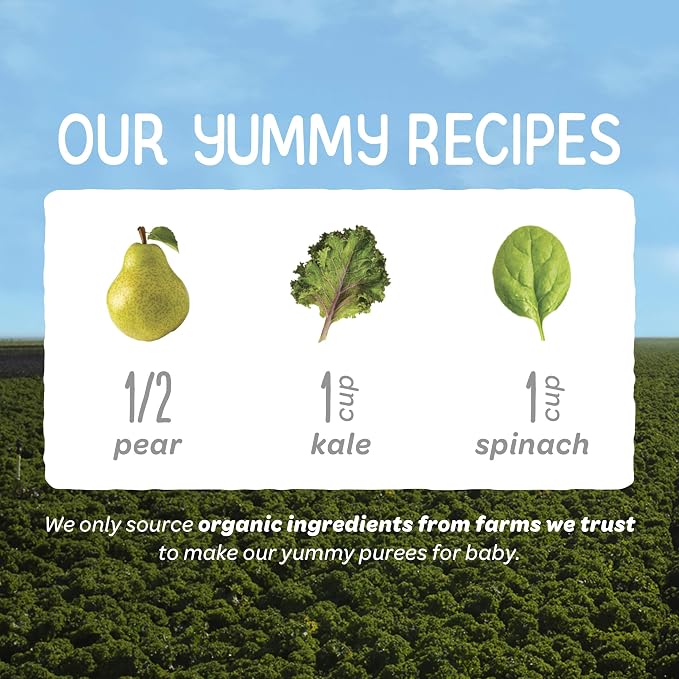 Happy Baby Organics Stage 2 Baby Food Pouches, Gluten Free, Vegan & Healthy - Image 4