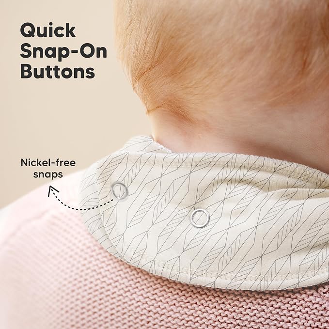 10-Pack Organic Baby Bandana Bibs - Image 8