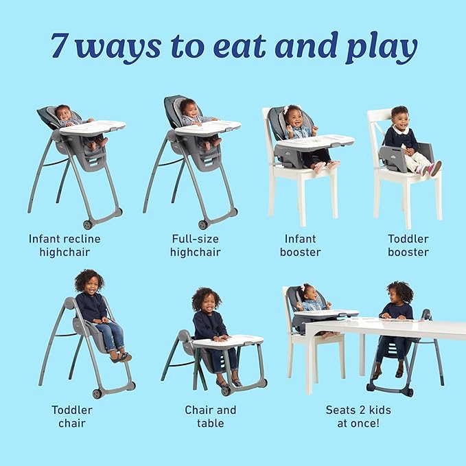 Graco Table2Table Premier Fold 7-in-1 High Chair - Image 3