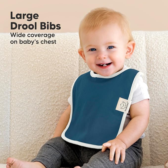 KeaBabies 8-Pack Organic Baby Bibs - Image 3