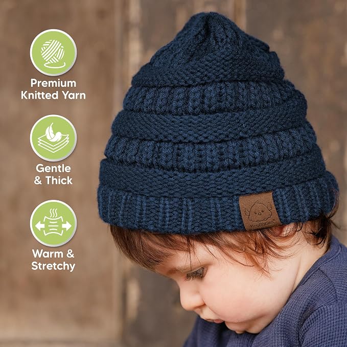 3-Pack Baby Beanies for Boys, Girls - Image 4