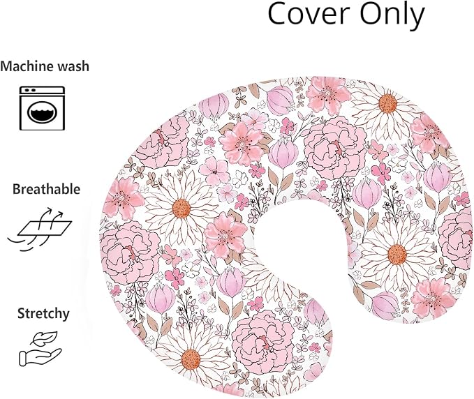 Boyoung Stretchy Nursing Pillow Covers Ultra Soft Slipcovers - Image 4