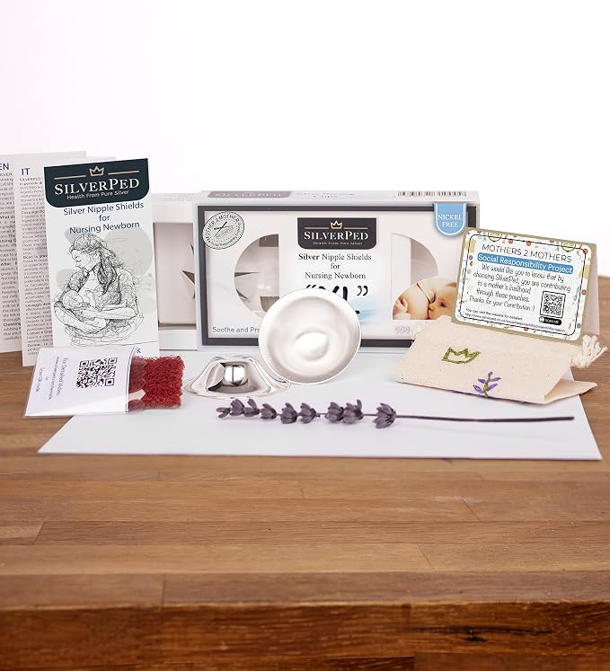 100% Silver Nipple Shield, Soothe and Protect Sore Nipples - Image 4