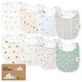 8-Pack Organic Baby Bibs for Boys, Girls by KeaBabies