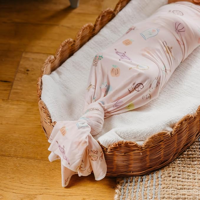 Copper Pearl Large Premium Knit Baby Swaddle Receiving Blanket Enchanted Friends - Image 4