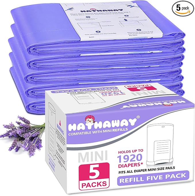 Diaper Pail Refill Bags Compatible by RUZAKO