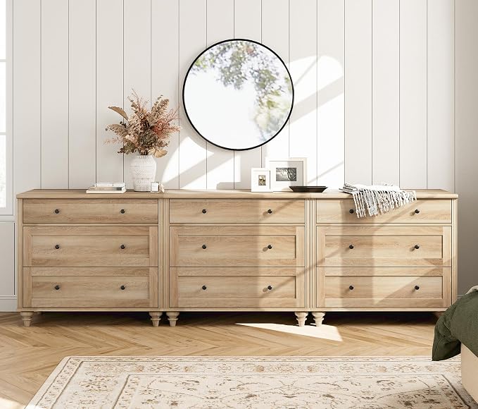 WAMPAT Oak Dresser for Bedroom - Image 3