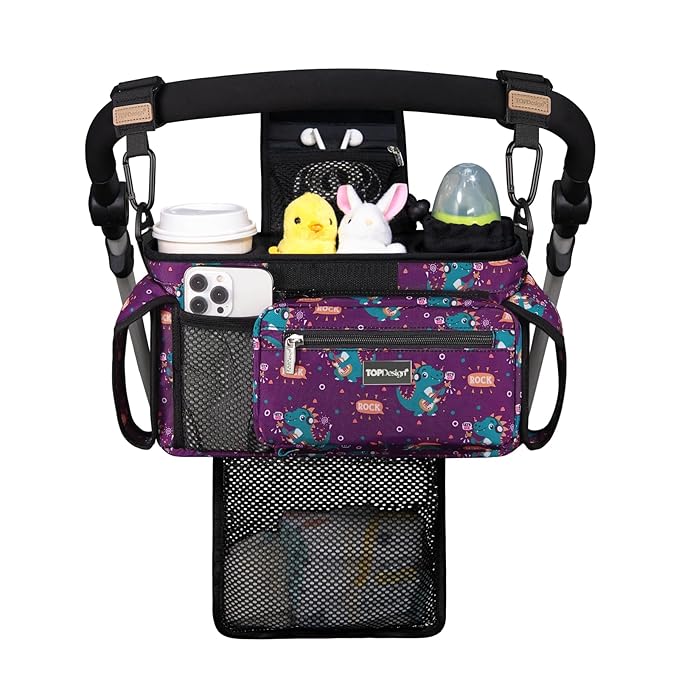 TOPDesign Universal Baby Stroller Organizer, Stroller Caddy by TOPDesign