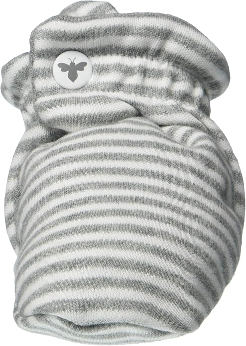 Burt's Bees Baby Unisex Booties Organic Cotton Newborn Essentials Shoes - Image 2