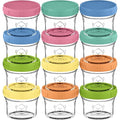 KeaBabies 12pk 4oz Glass Baby Food Containers by KeaBabies