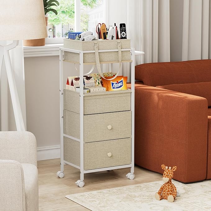 Baby Diaper Caddy Organizer Cart - Image 6