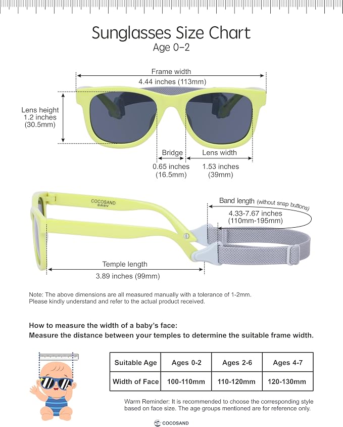 COCOSAND Flexible Baby Sunglasses - Image 5