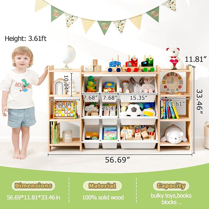 MallBest 4-Tier Kids' Toy Storage Organizer Shelf - Image 3