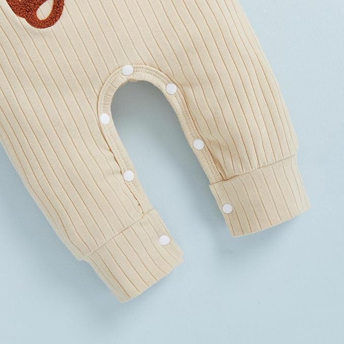 Fernvia Newborn Baby Boy Clothes Letters Print Bodysuit 3 6 9 12 18 Months Long - Image 5