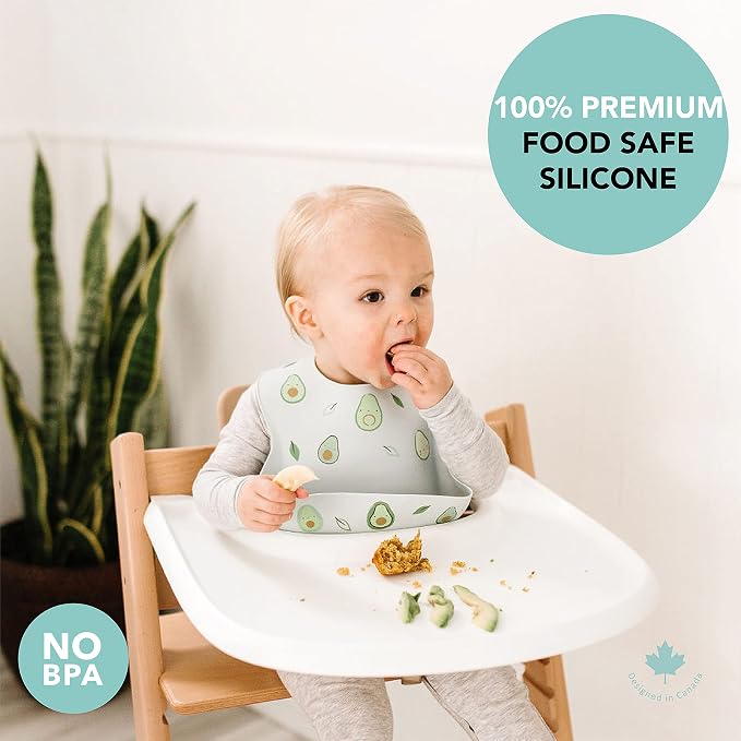 Loulou Lollipop Soft, Waterproof Silicone Feeding Bib - Image 5