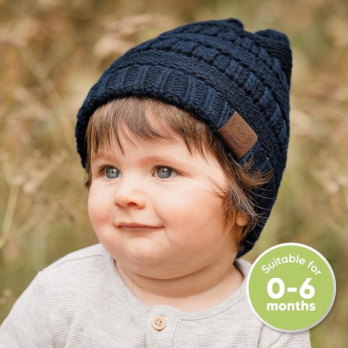 3-Pack Baby Beanies for Boys, Girls - Image 2