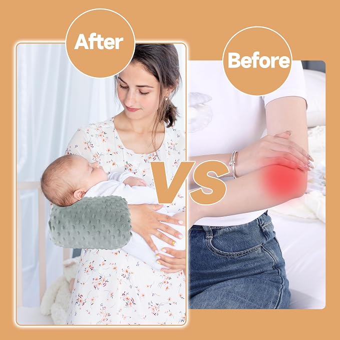 MABOZOO Arm Pillow for Feeding Baby, Flower Print Cozy Cradle Arm Pillow Soft - Image 4
