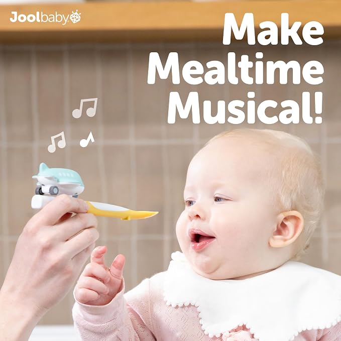 Jool Baby Musical Baby Spoons, 3 Spoons + Plane - Image 2
