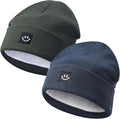 MaxNova 2 Pack Baby Beanie Fleece Lined Knit Toddler Hat by MaxNova