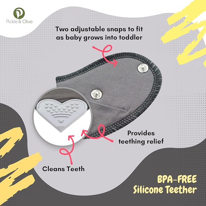 Pickle & Olive Baby Bandana Teething Bibs - Image 3