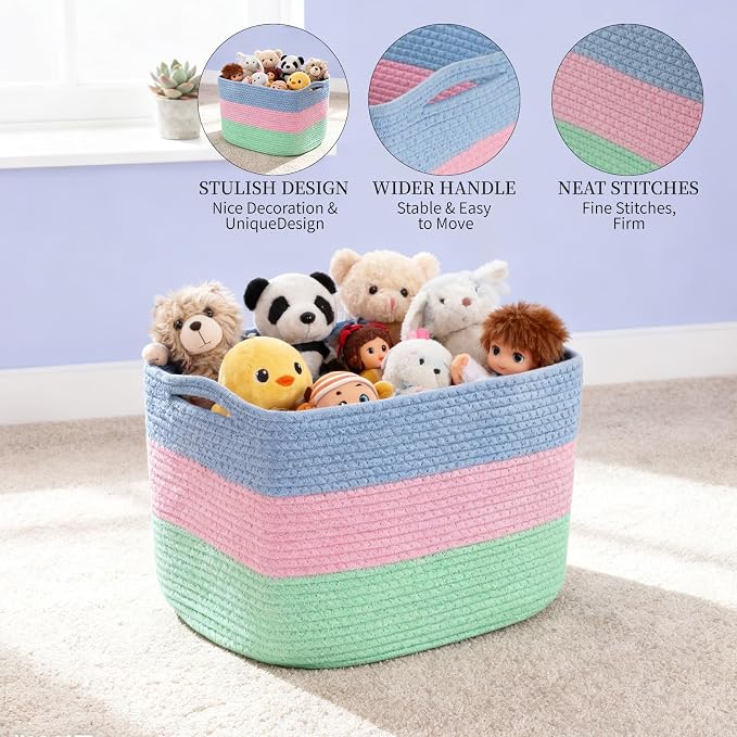 Hopegiver 3 Pack Storage Baskets - Image 3