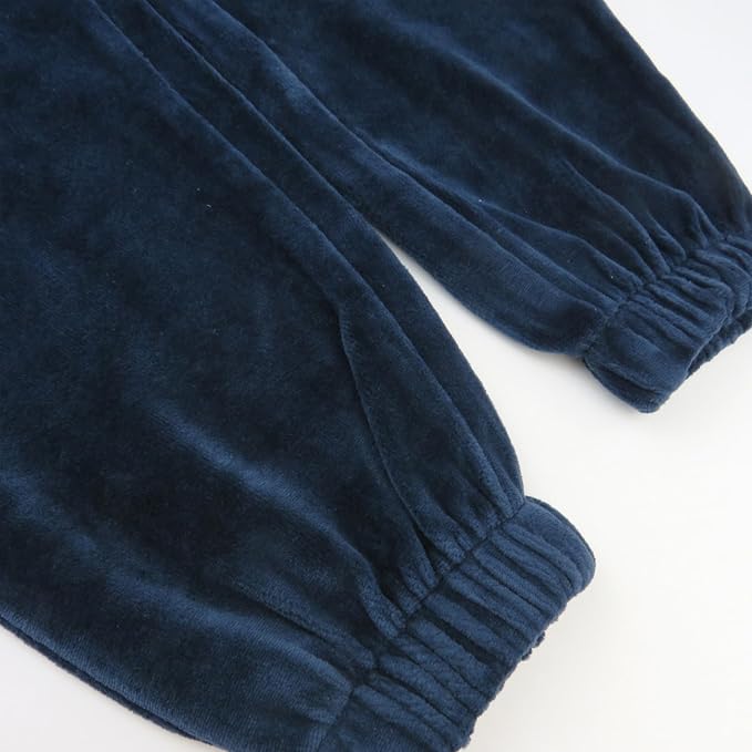 HonestBaby Baby 2-Piece Cozy Velour 100% Organic Cotton Sweatshirt and Jogger - Image 5