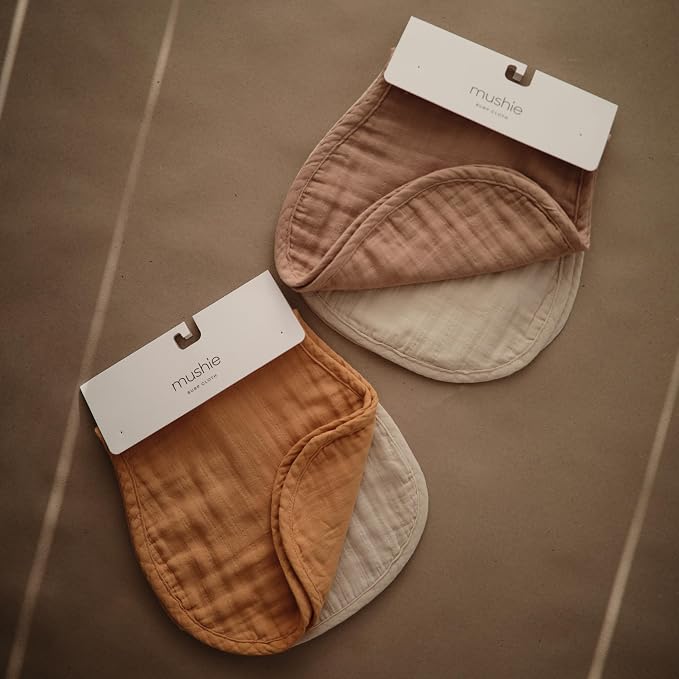 mushie Muslin Baby Burp Cloths | 100% Organic Cotton - Image 6