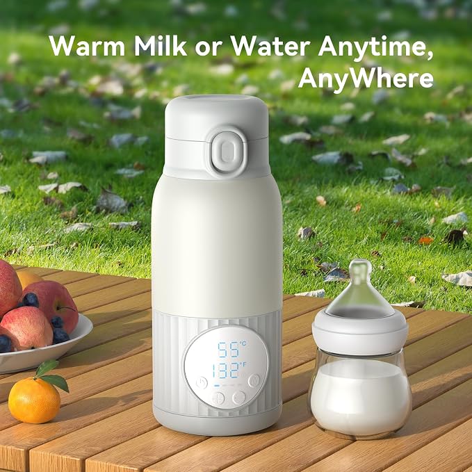 Portable Bottle Warmer for Travel, Fast Heating & Precise Temp Control for Baby - Image 3
