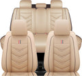 Leather Car Seat Covers Fit for LR Defender 2020-2025, 5 Seater Waterproof and by TENDER+GLOW