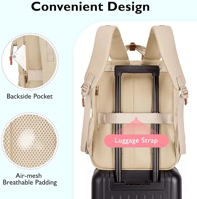 mommore Diaper Bag Backpack, Breast Pump Backpack - Image 5
