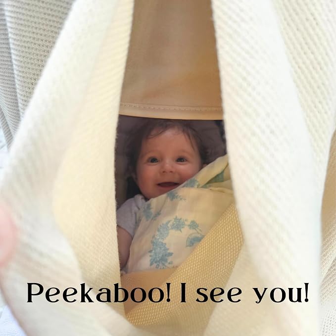 Little Rou Peekaboo Knit Breathable Nursing Cover Up - Image 7
