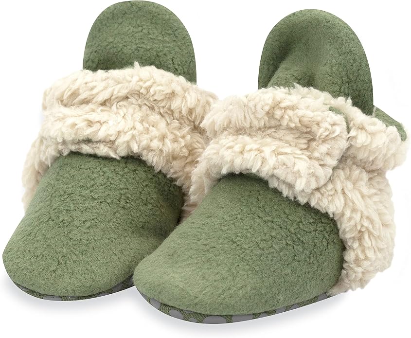 Zutano Unisex Fleece Baby Booties, Two Snap Closure, Newborn to 24 Months by Zutano