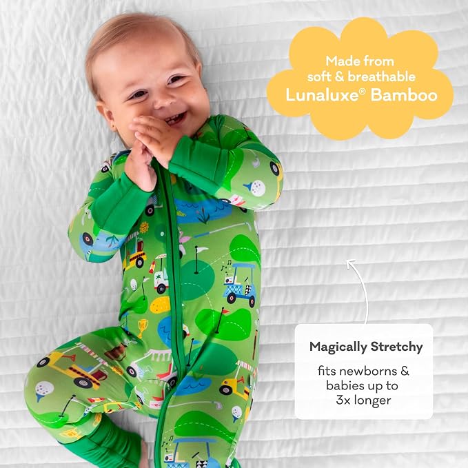 Little Sleepies Pajamas for Baby Boys & Girls, Viscose from Bamboo Baby Pajamas - Image 3