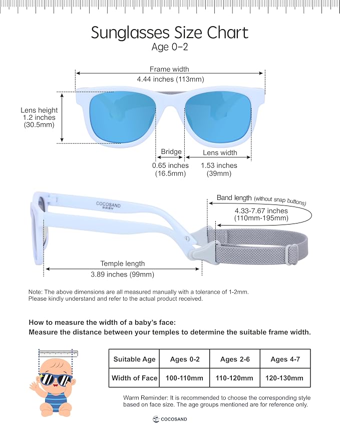 COCOSAND Flexible Baby Sunglasses - Image 5