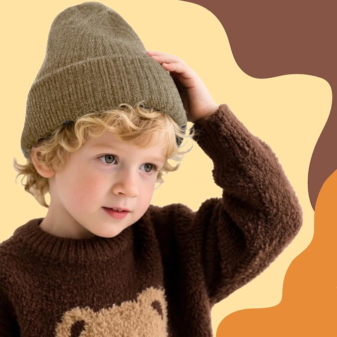 YMYDYFC Baby Beanie 3Pack Toddler Beanie Infant Knit Hat Baby Winter Hats - Image 7