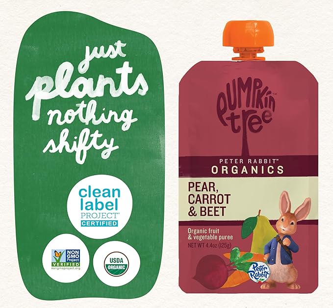 Pumpkin Tree Peter Rabbit Organics Beet, Carrot and Pear, 4.4 Ounce - Image 5