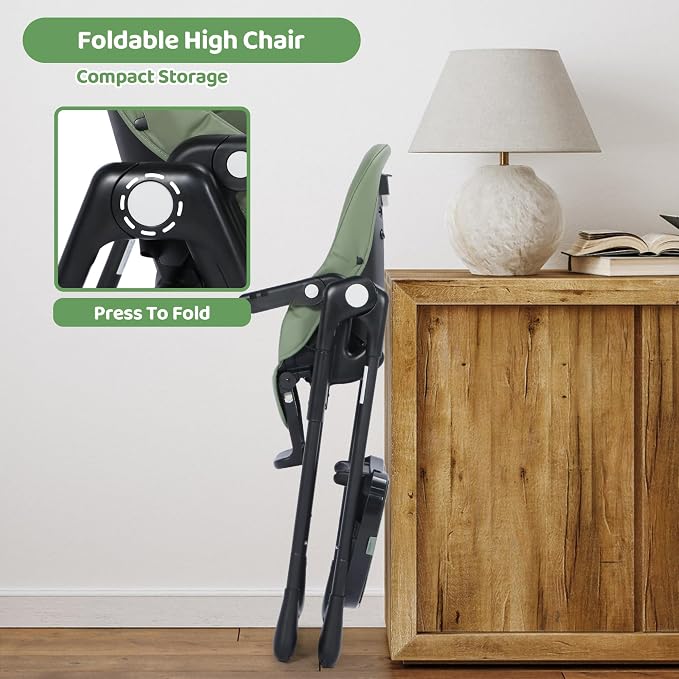3 in 1 Foldable Baby High Chair, Infant High Chairs - Image 9