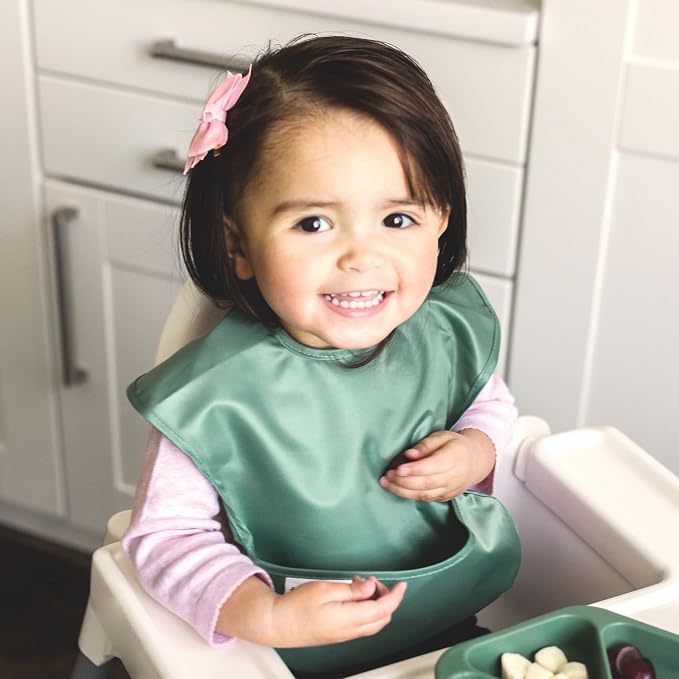 Tiny Twinkle Mess Proof Baby Bibs - Image 6