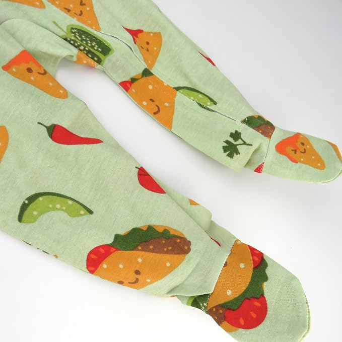 HonestBaby Baby Sleep N' Play One-Piece Zip-Front Footed Organic Cotton Pajama - Image 5
